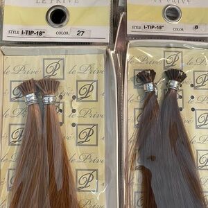 I tip 18” 4 bundles. Human hair